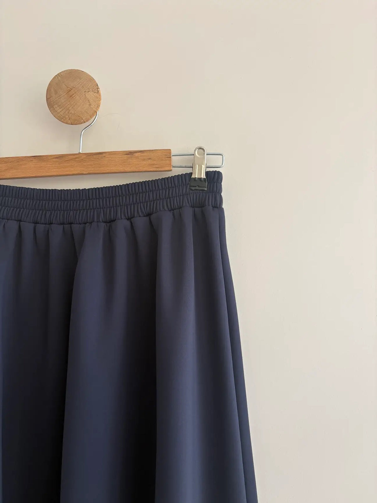 Scuba Maxi Skirt - Navy Blue