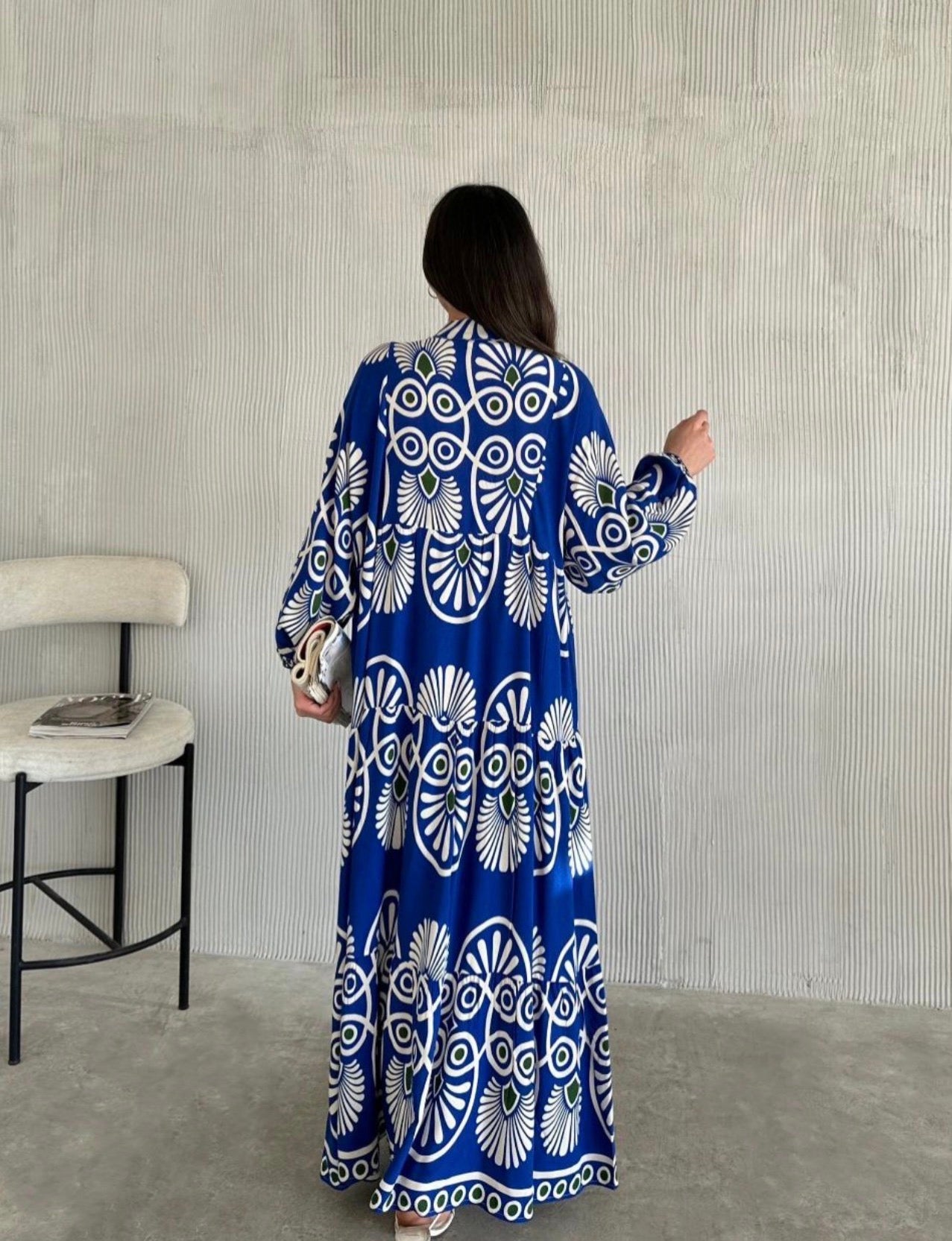 Summer Breeze Maxi Dress – Royal Blue