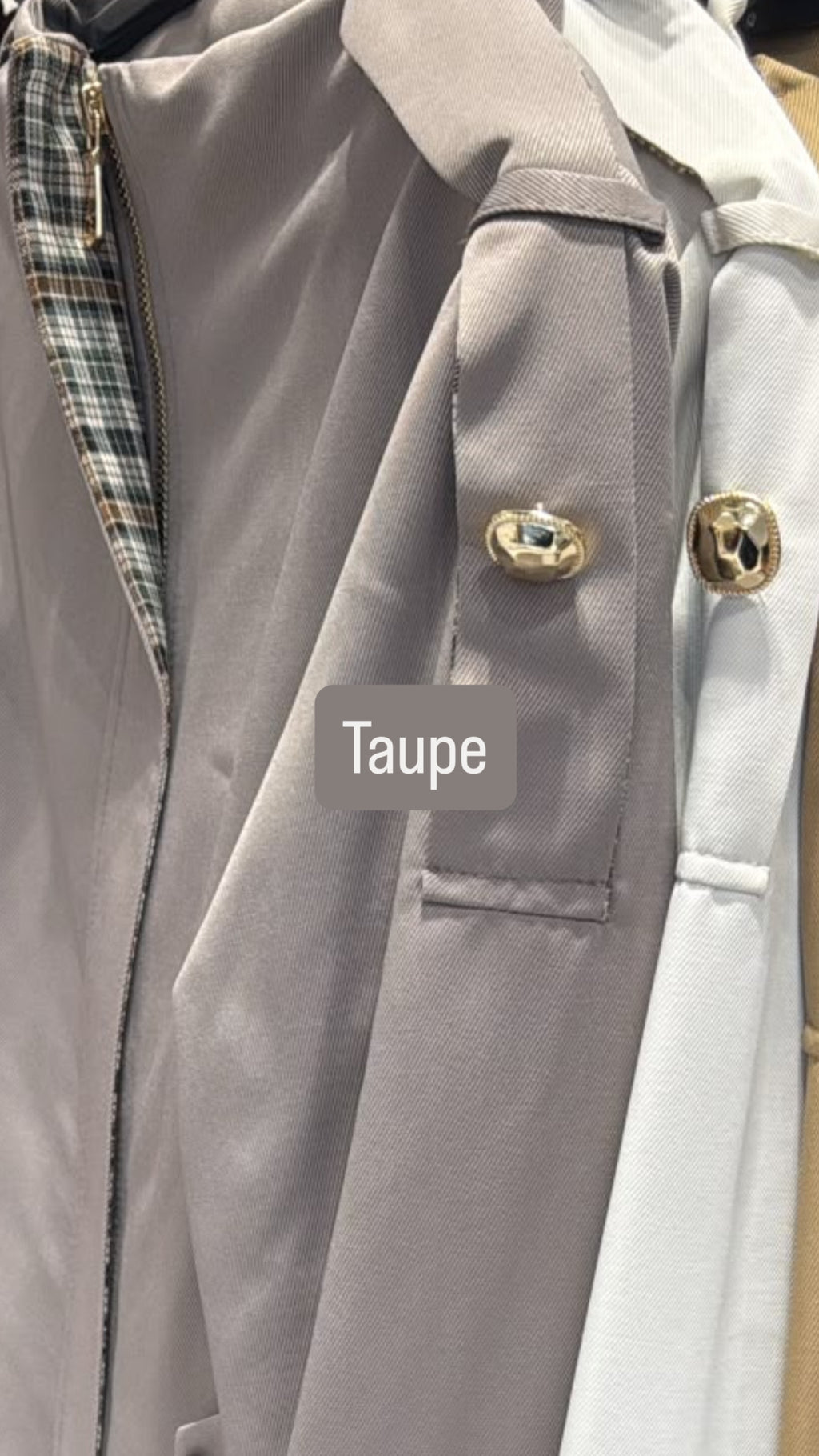 Classic Twill Co-ord Set - Taupe