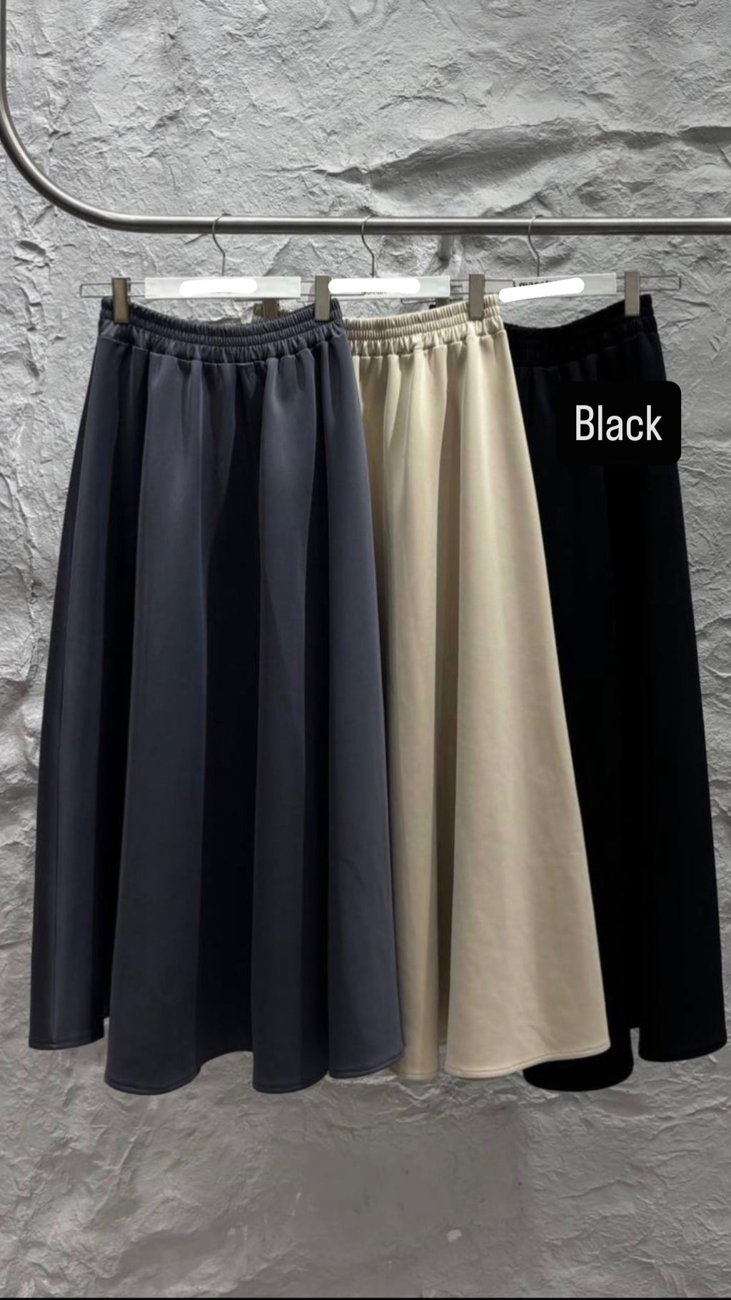 Scuba Maxi Skirt - Black