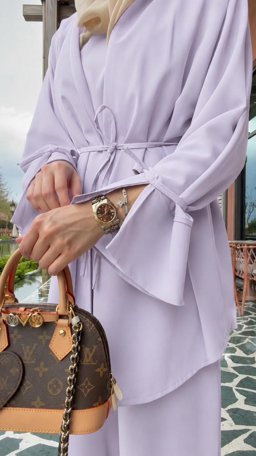 ONUK Two-Piece Modest Co-Ord Set - Lavender