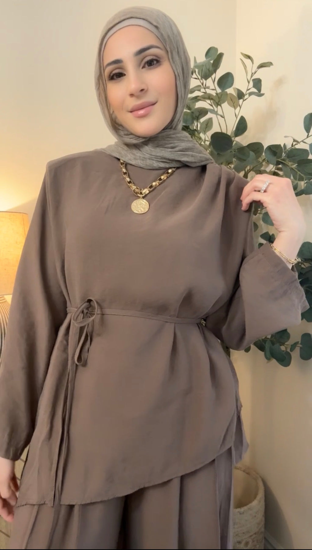 Mocha Breeze Oversized Co-ord