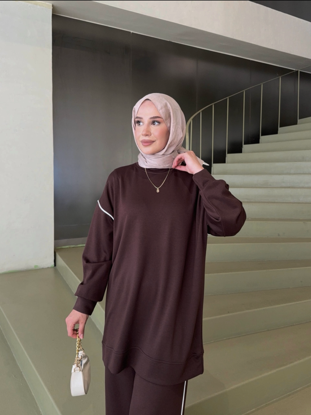Oysho Sporty Tracksuit - Brown