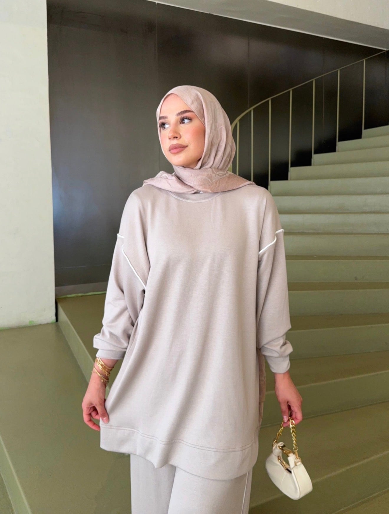 Oysho Sporty Tracksuit - Beige