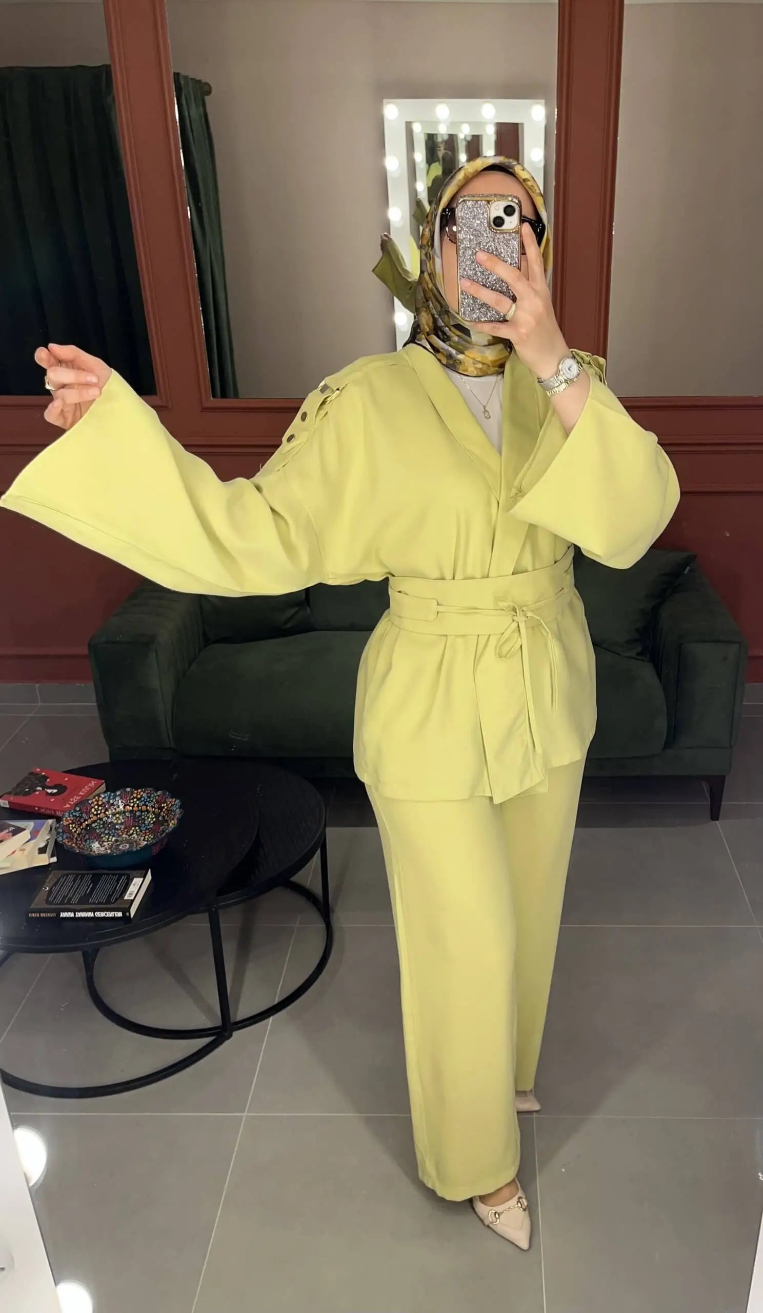 Zelda Lime 3-Piece Modest Set