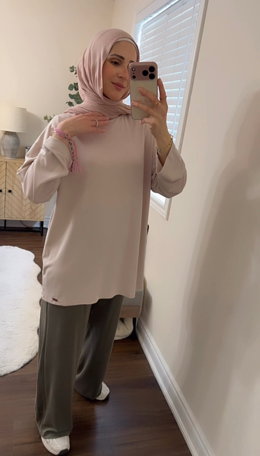 The Soft Touch Layered Loungewear Set - Olive Green