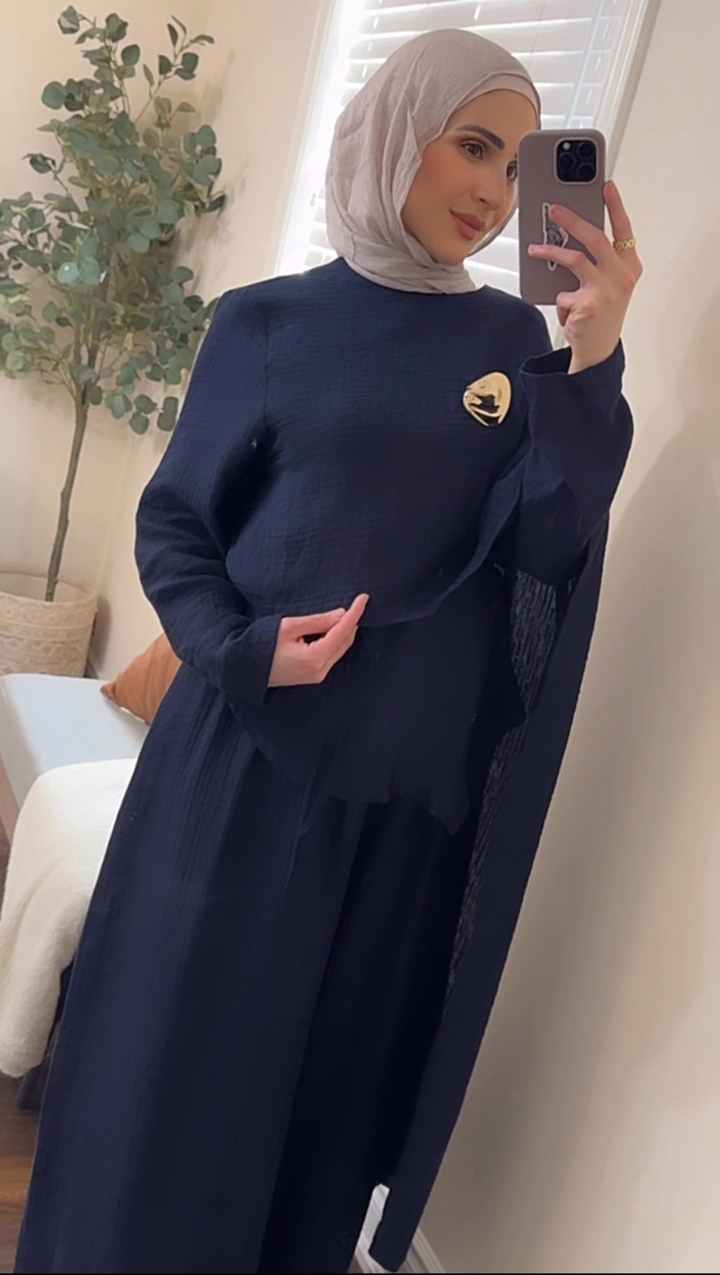 Midnight Serenity Cape Set