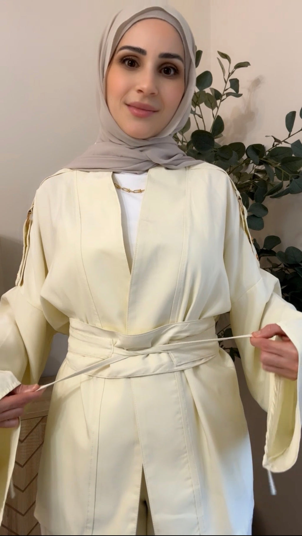 Zelda Butter Yellow 3-Piece Modest Set
