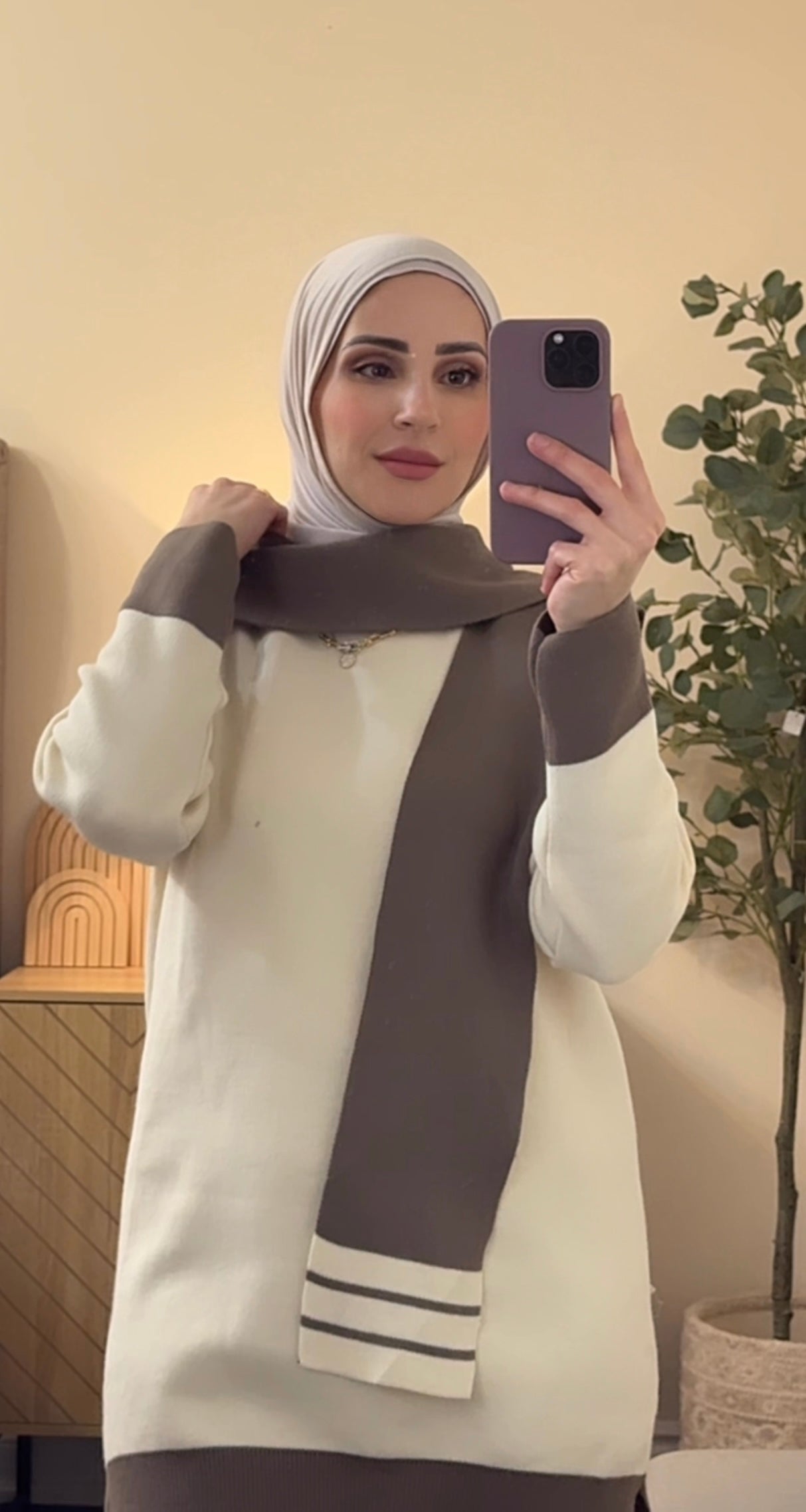 Cozy Harmony Knit Set - Taupe  image 2