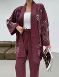 Burgundy Grace Embellished Set image 0