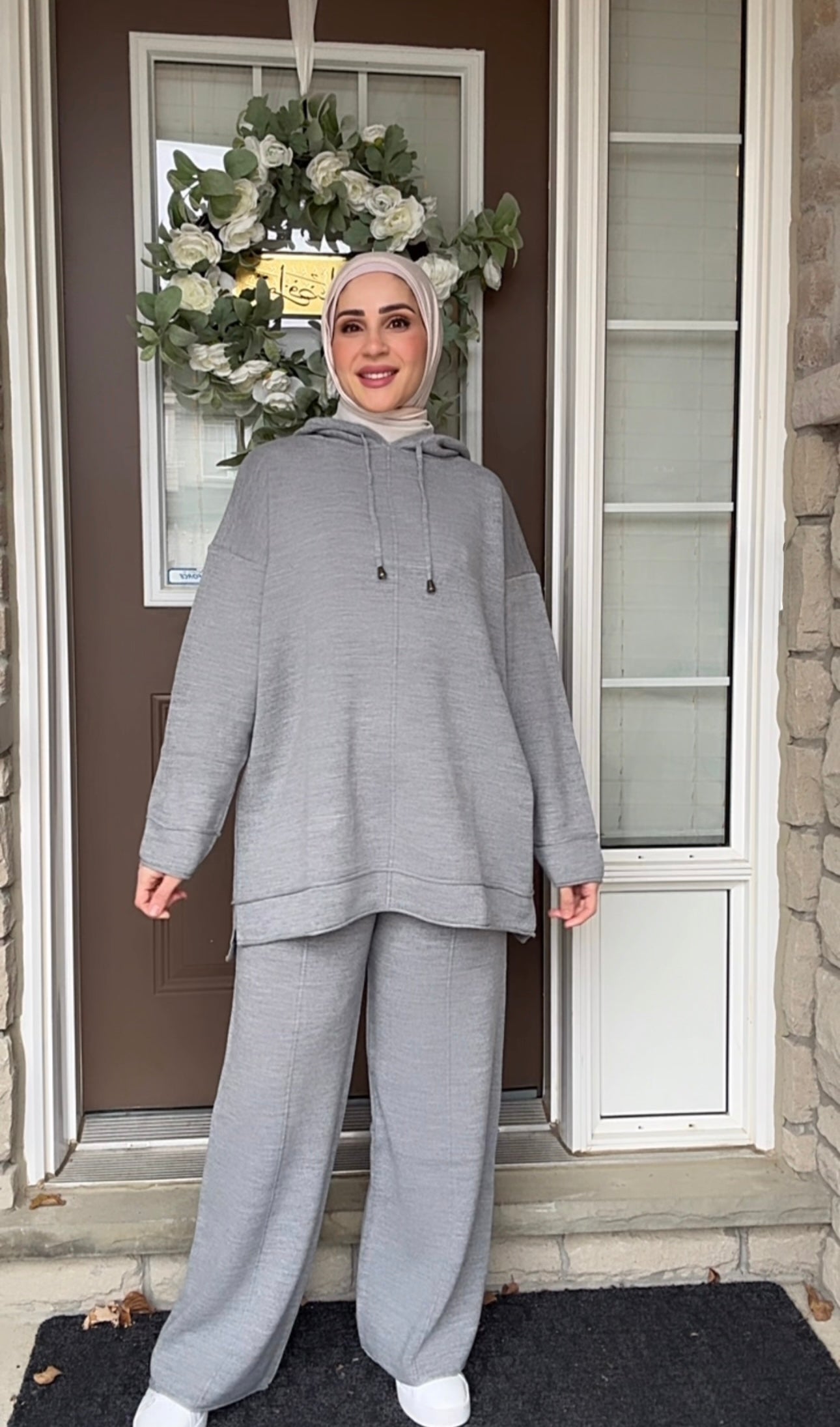 🩶 Grey Cloud Knit Set image 1