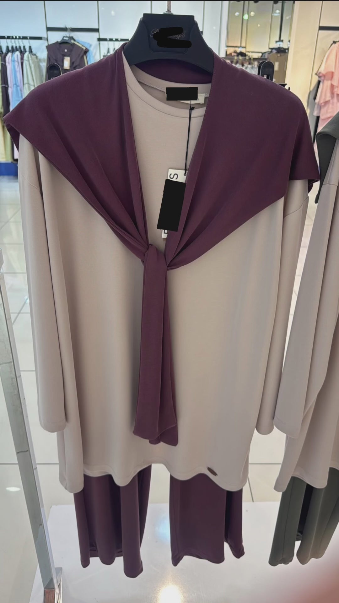 The Soft Touch Layered Loungewear Set - Burgundy